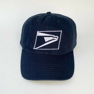 USPS Priority embroidered logo dad hat blue